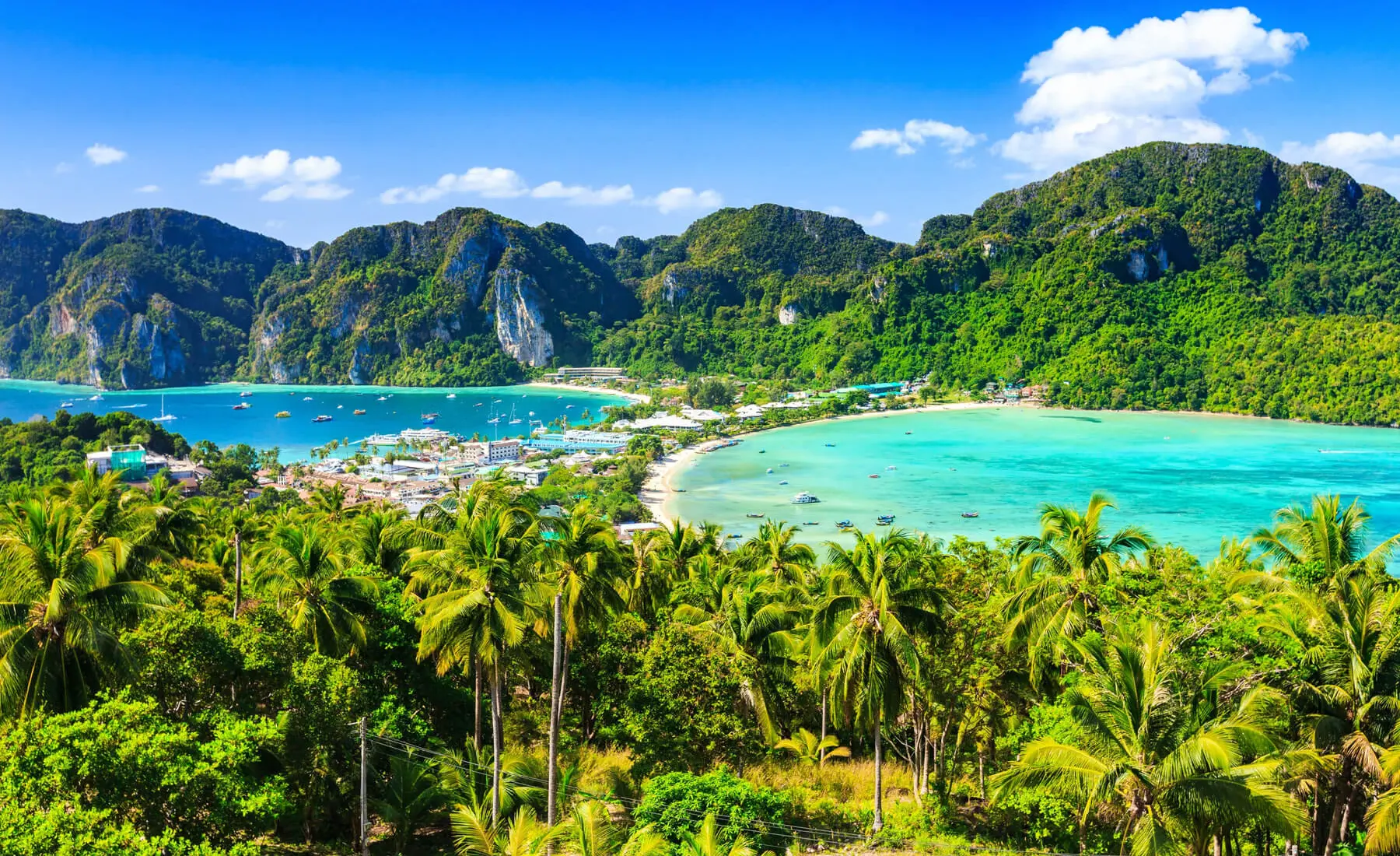 Phi Phi Islands seen from the viewpoint