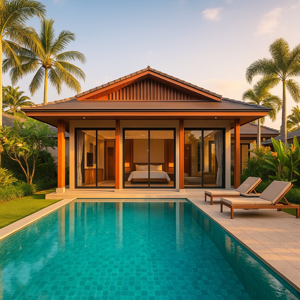 Современная вилла с бассейном в Равае