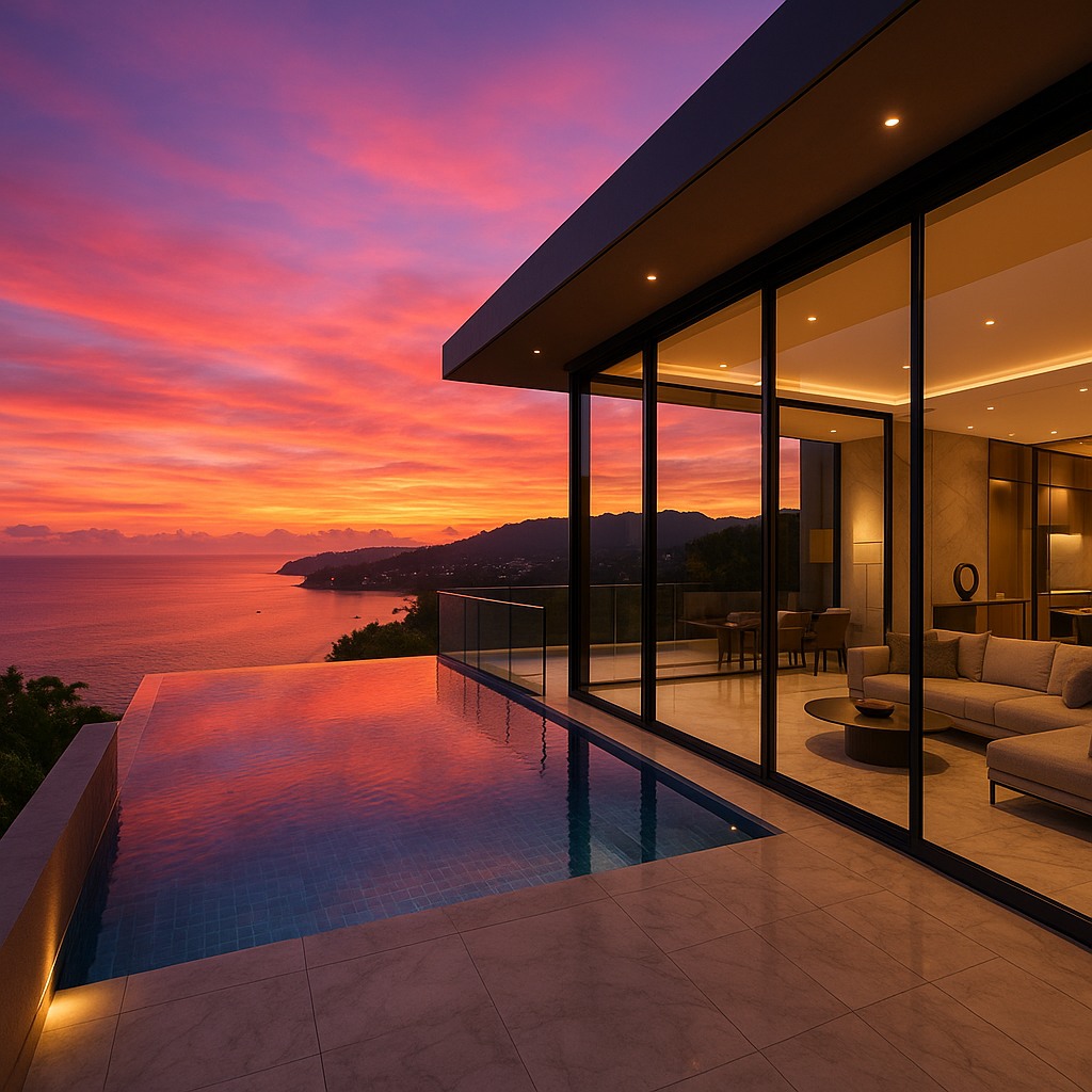 Пентхаус с бассейном на крыше в Сурине